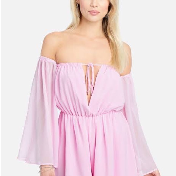 Bebe Slit Sleeve Romper Size S - Picture 2 of 4